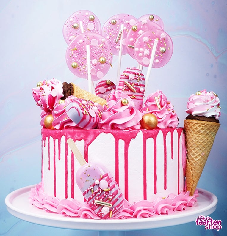 Pink Decorated Cake