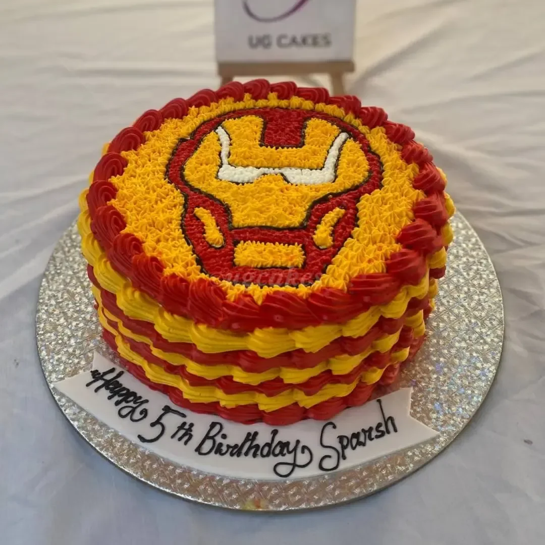 Iron Man Decorated Cake