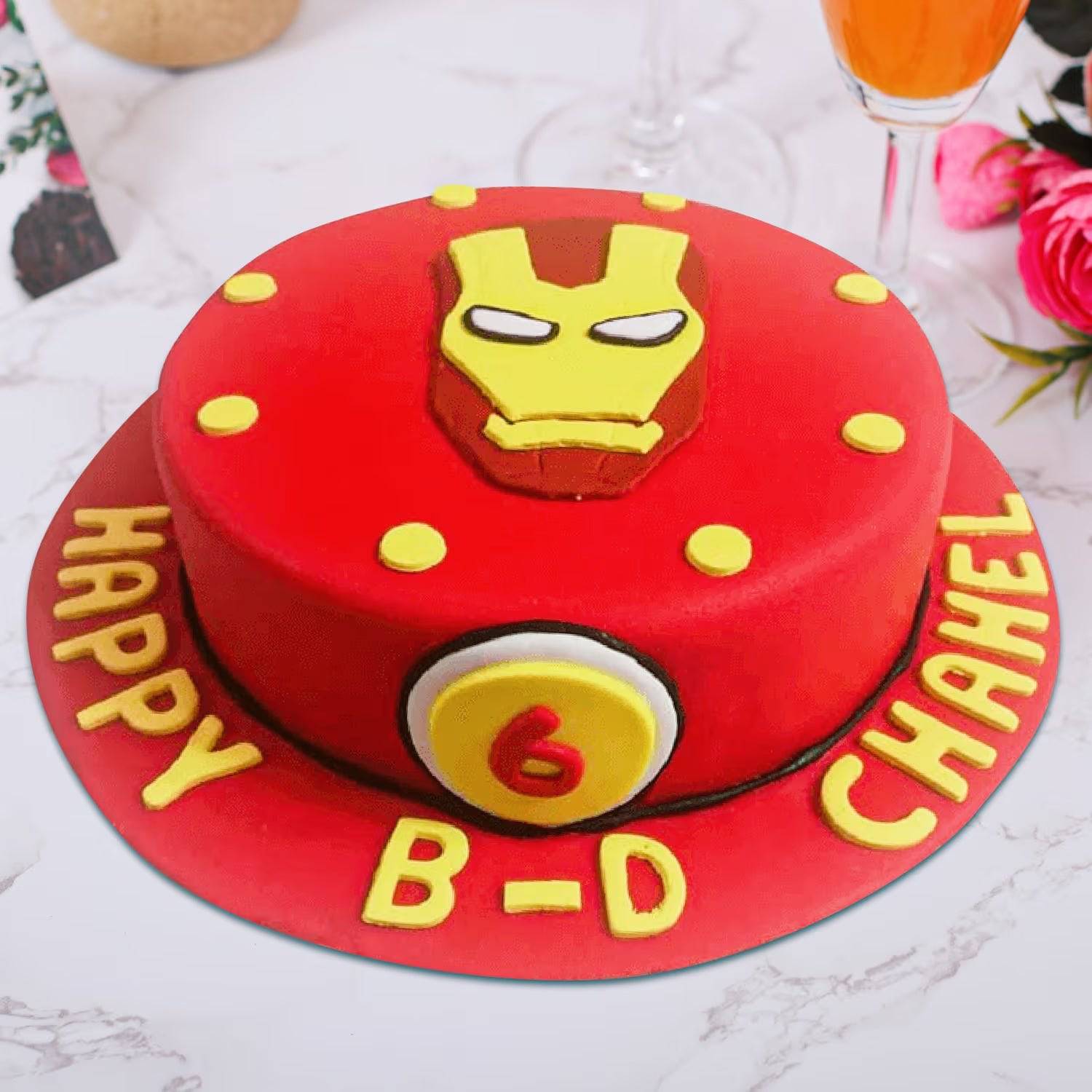 Iron Man Decorated Cake