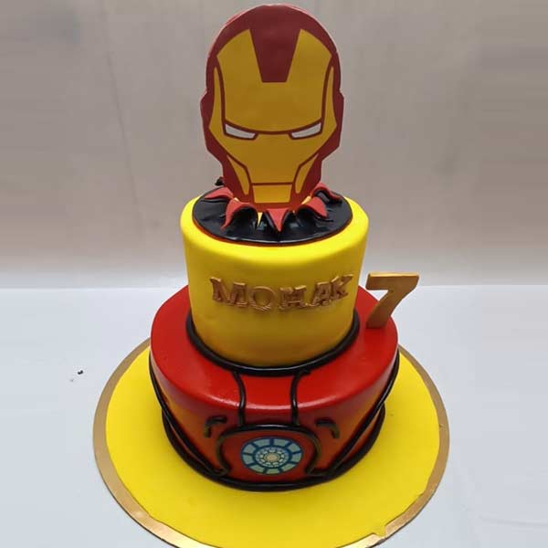 Iron Man Decorated Cake