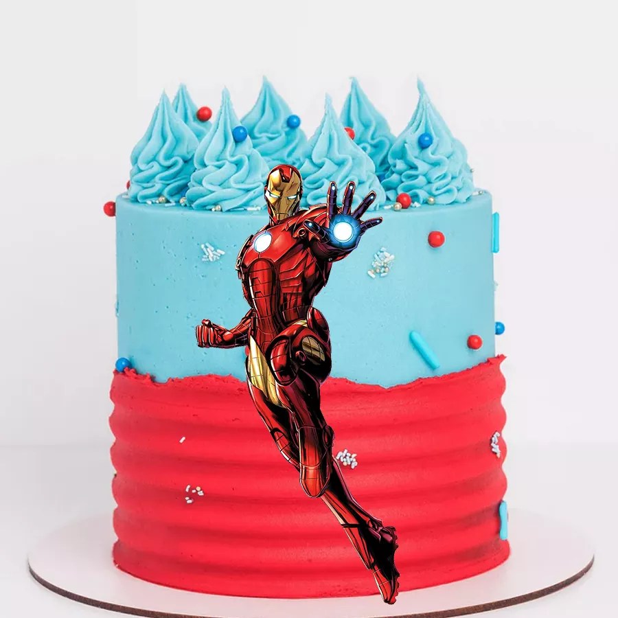 Iron Man Decorated Cake