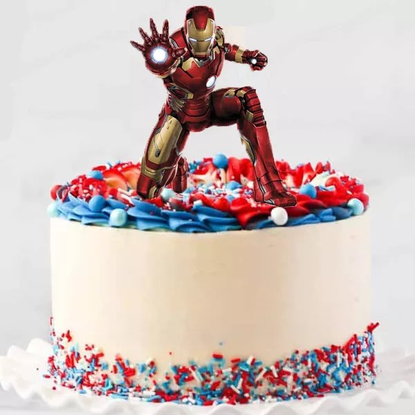 Iron Man Decorated Cake