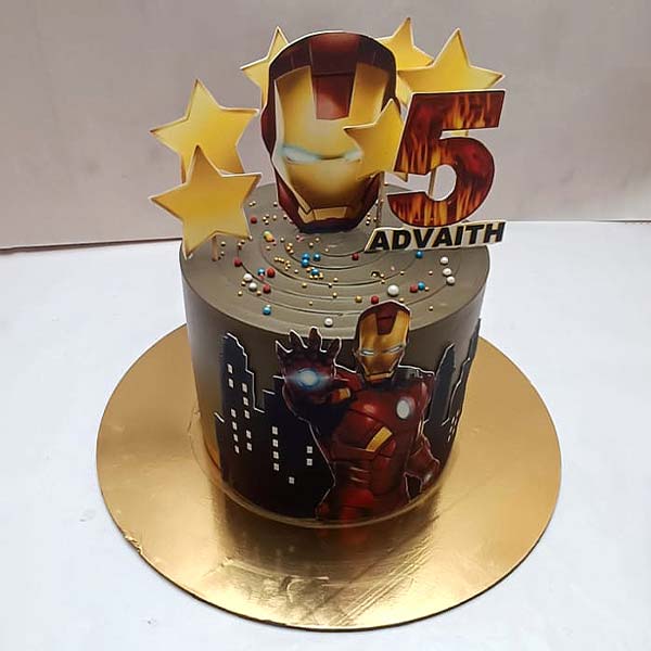 Iron Man Decorated Cake