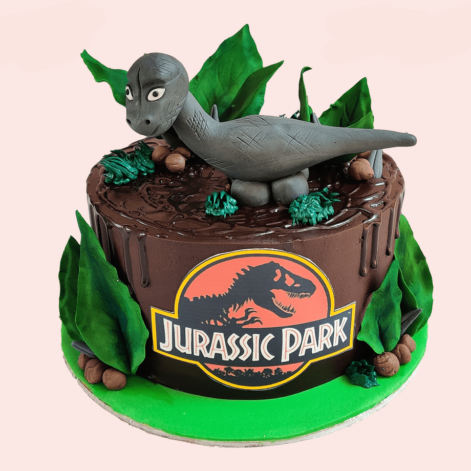 Jurassic Park Decorated Cake