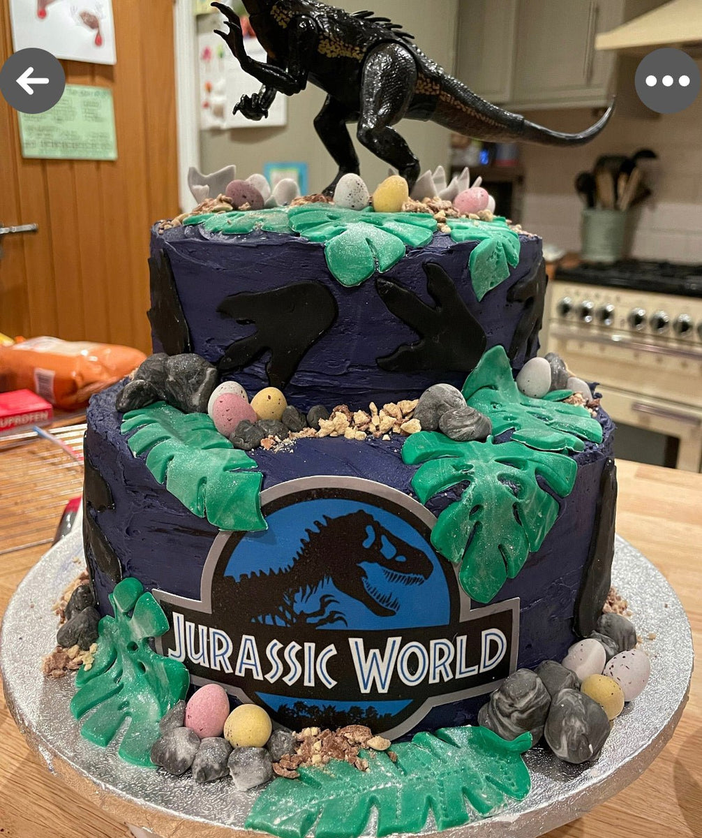 Jurassic Park Decorated Cake