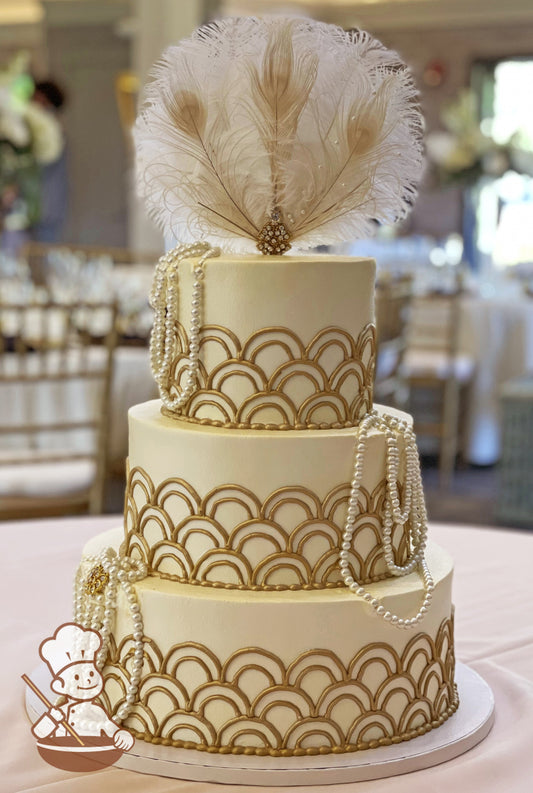 Metallic Decorated Cake