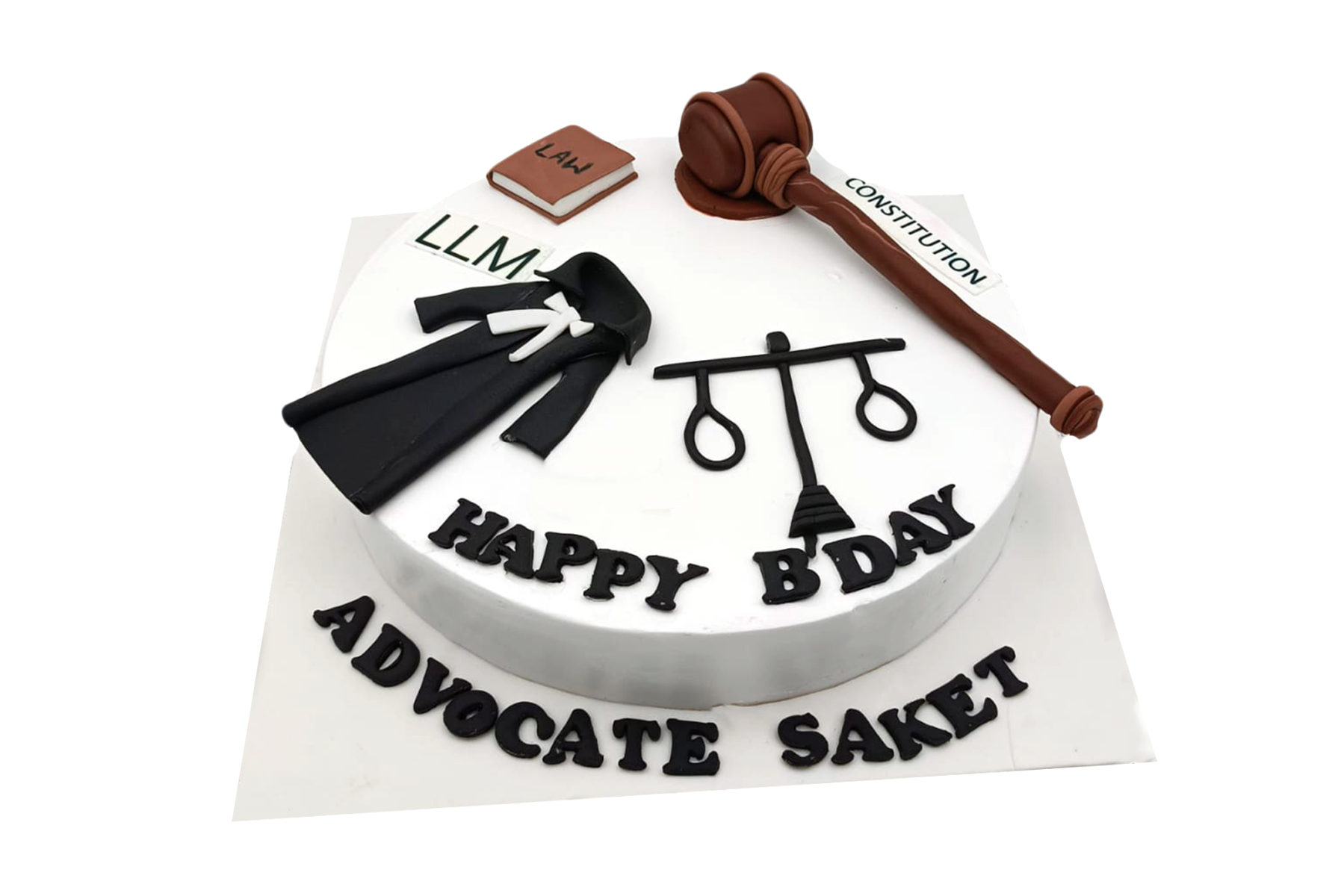 Lawyer Decorated Cake