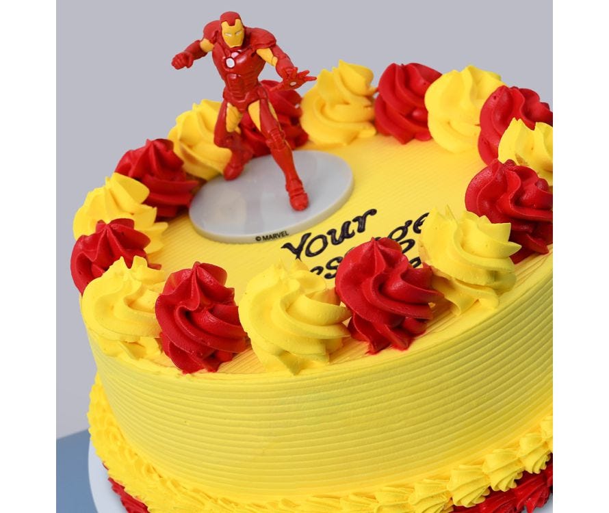 Iron Man Decorated Cake