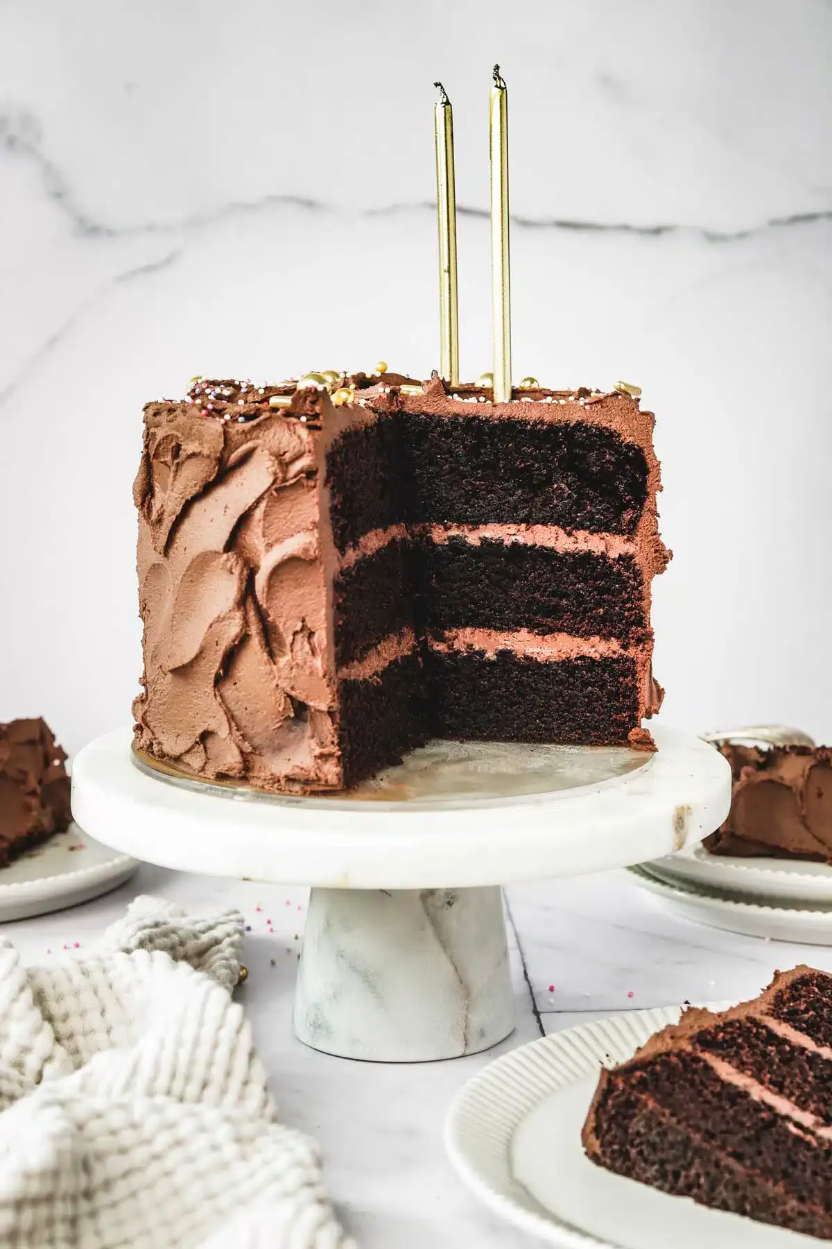 Decorated Chocolate Cake