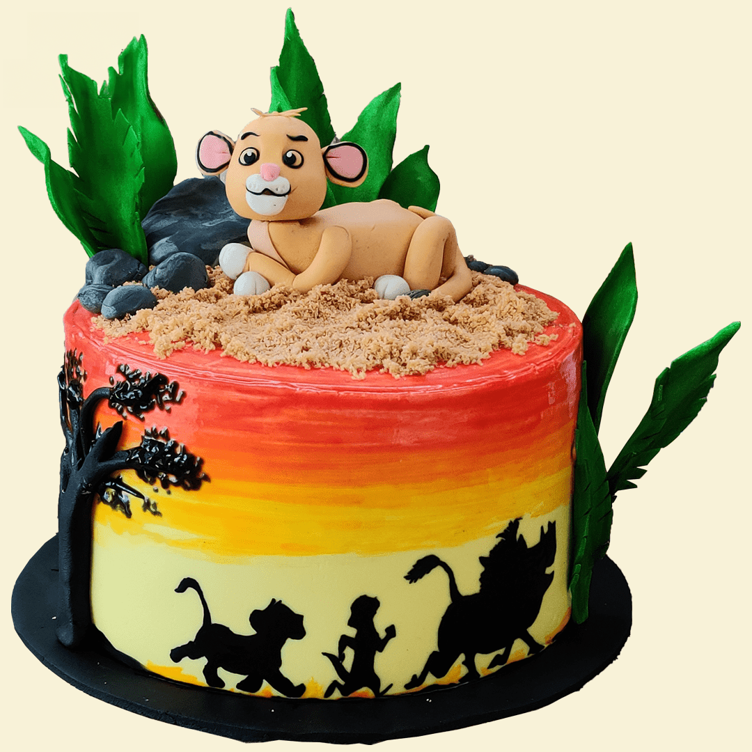 Lion King Decorated Cake