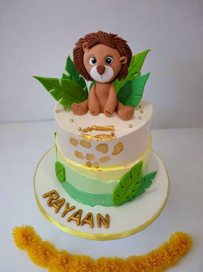 Lion Decorated Cake