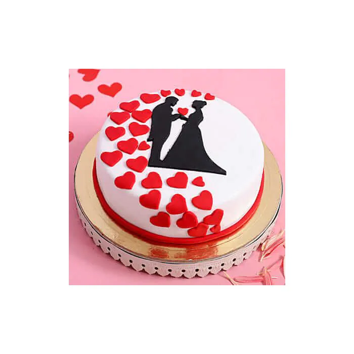 Romantic Decorated Cake