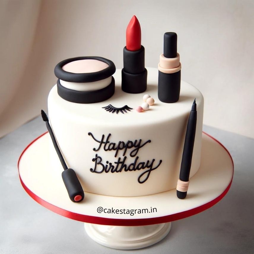 Make Up Decorated Cake