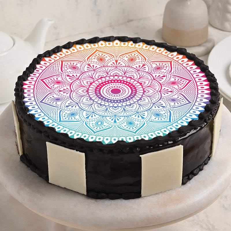 Mandala Decorated Cake