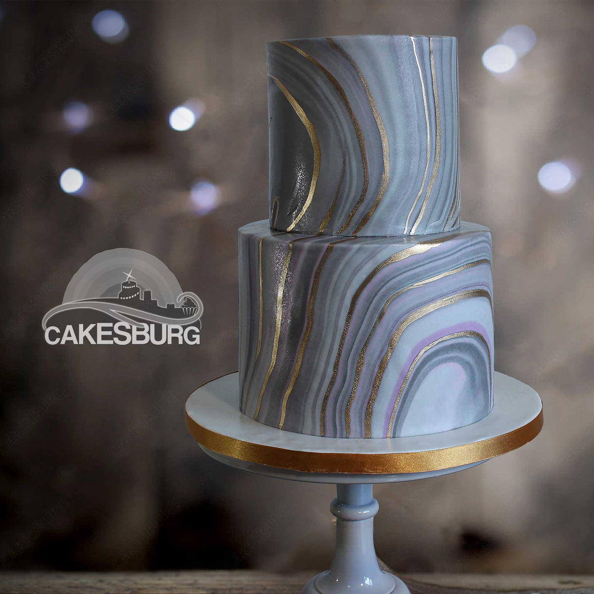 Marble Decorated Cake