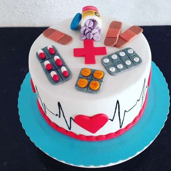 Medicine Decorated Cake