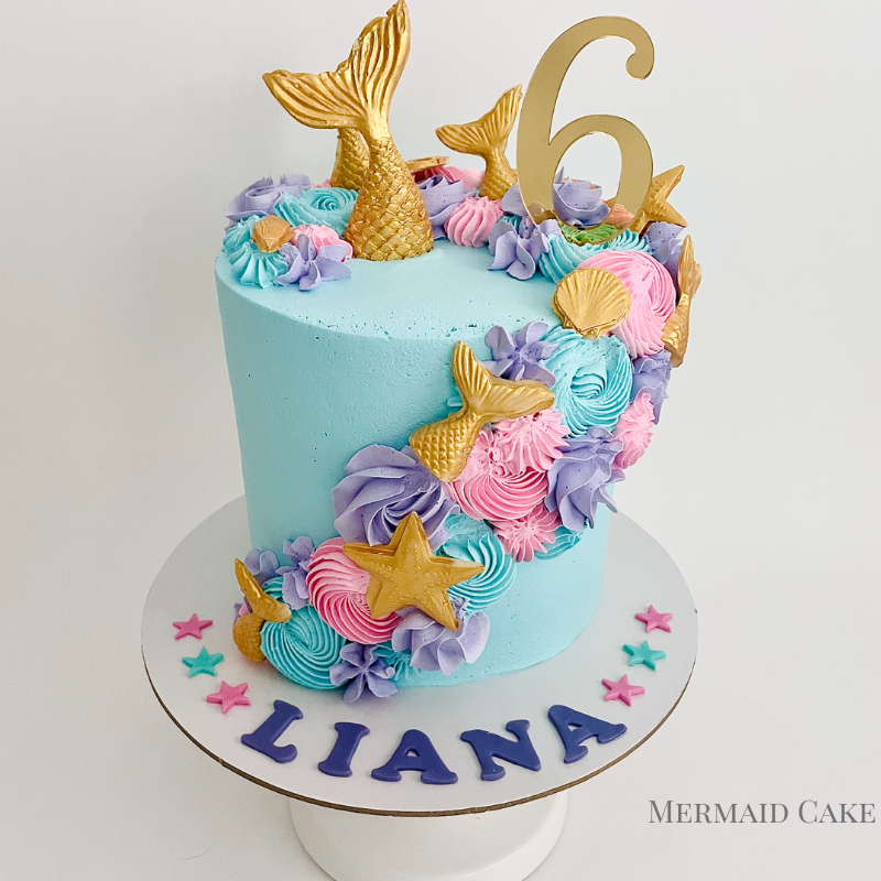 Mermaid Decorated Cake