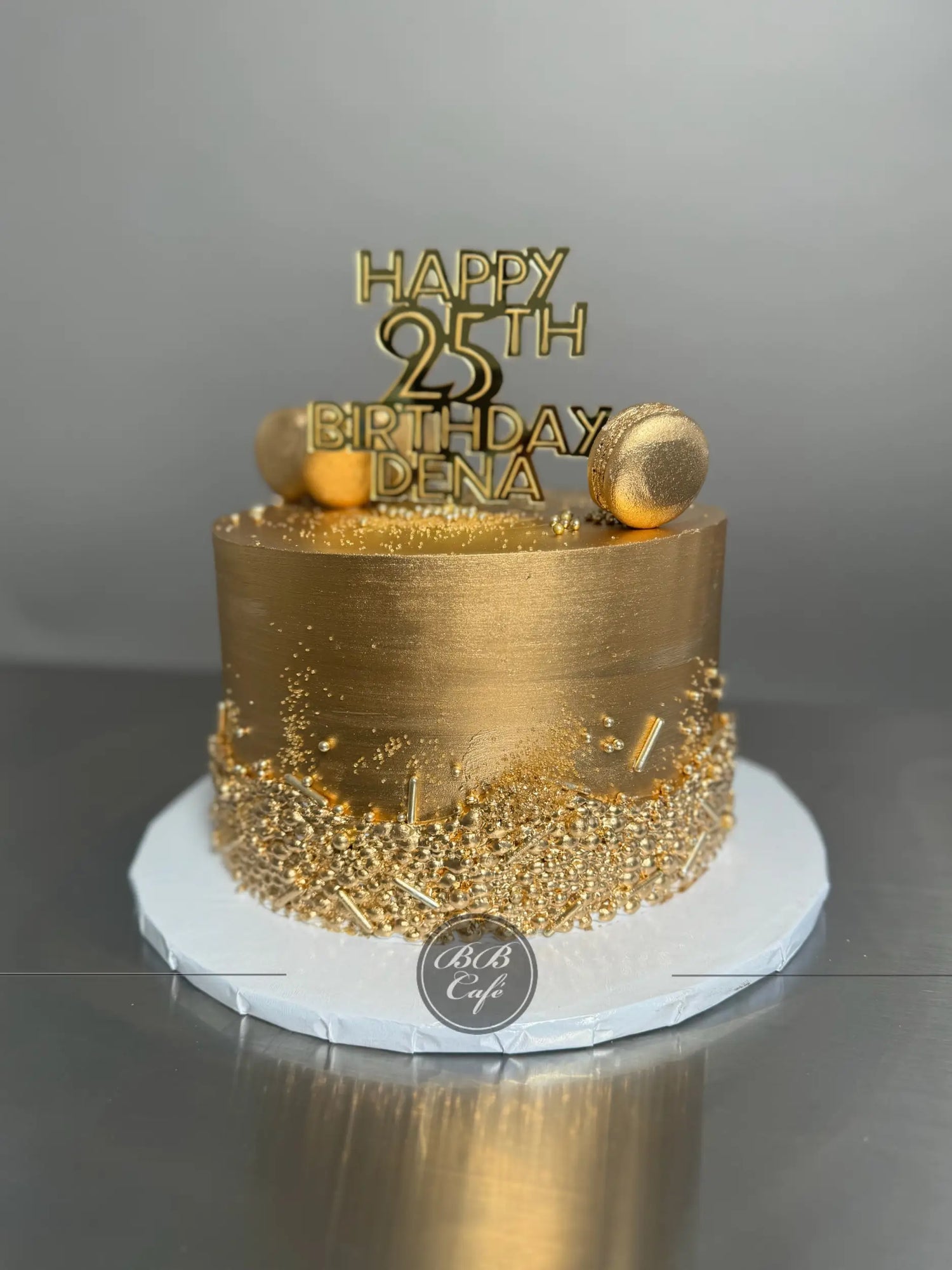 Metallic Decorated Cake