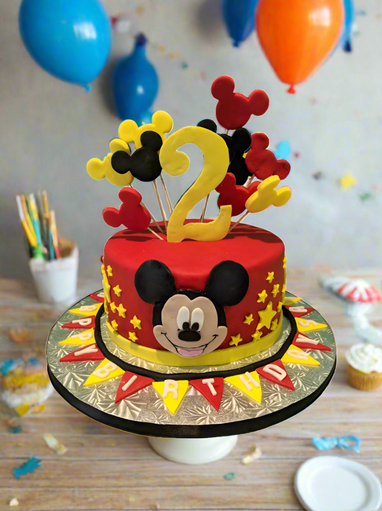 Mickey decorated cake