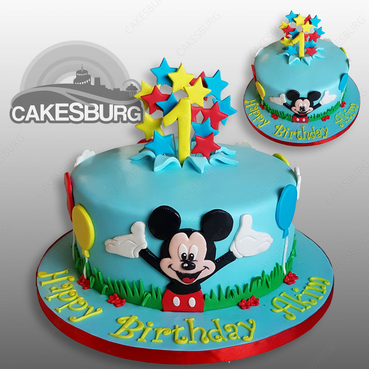 Mickey decorated cake