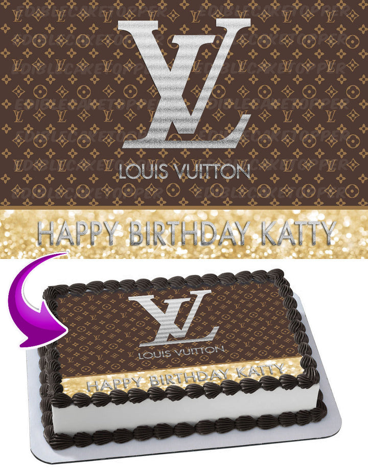 Louis Vuitton Decorated Cake