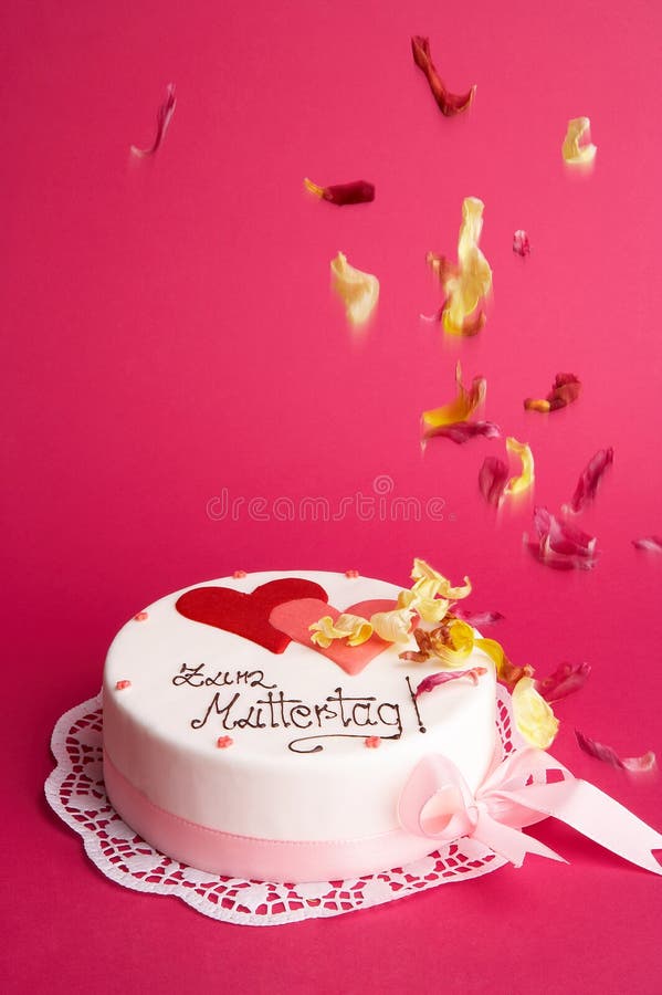 Cake Decorated Rain Of Love