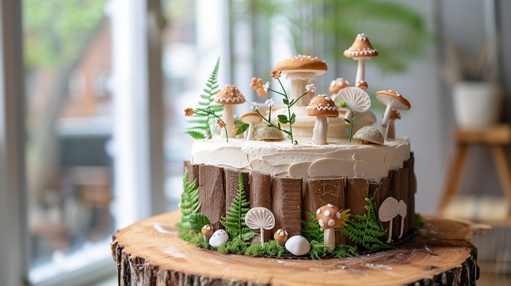 Forest Decorated Cake