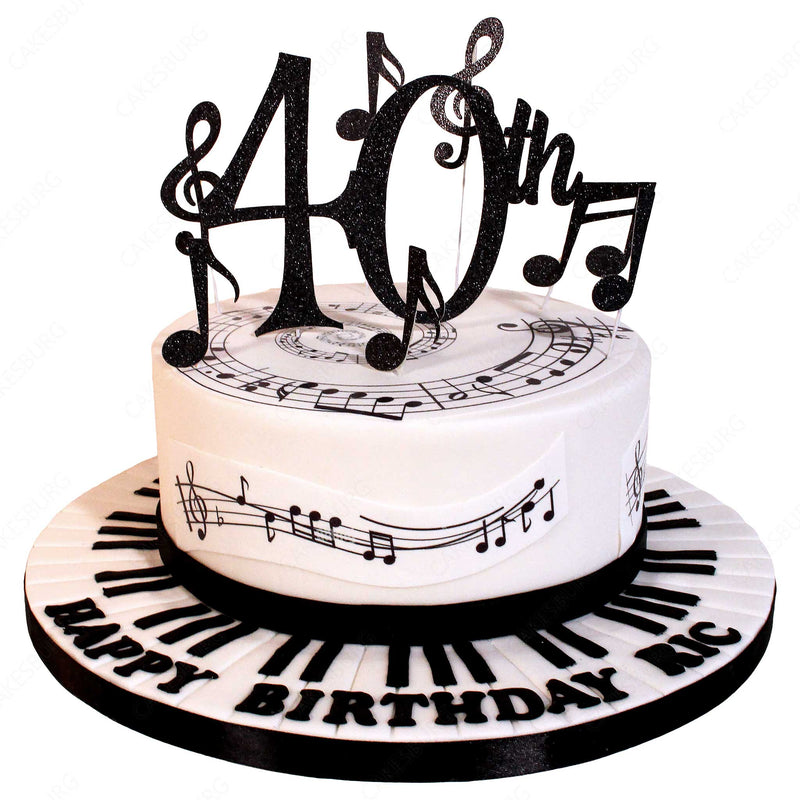 Cake Decorated Music