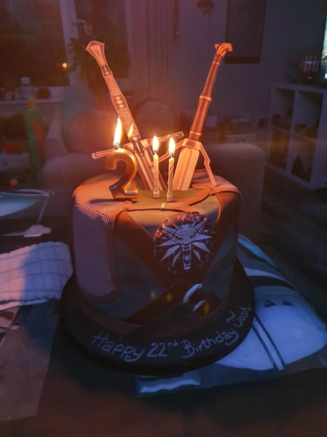 The Witcher Decorated Cake