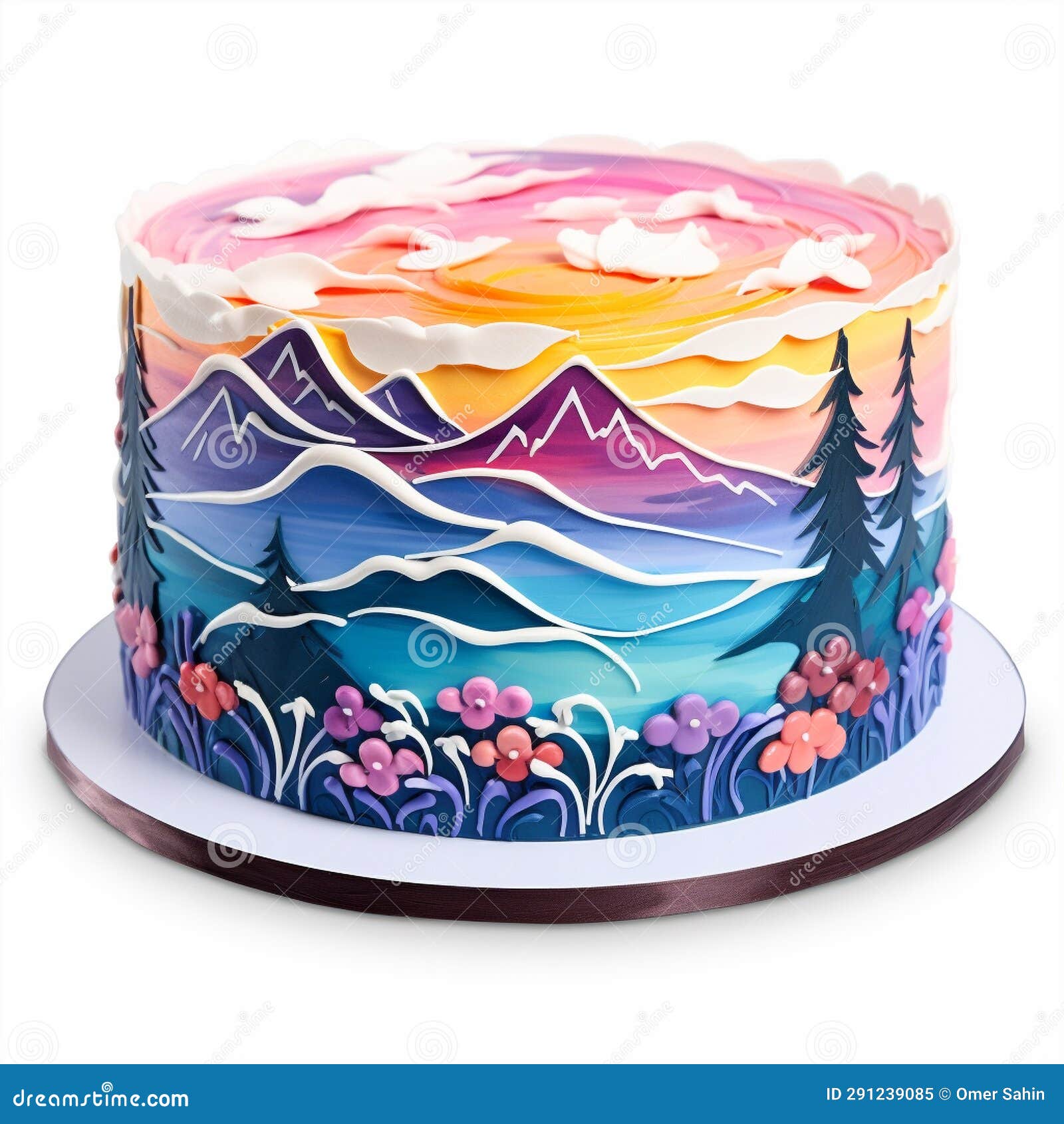 Nature Decorated Cake