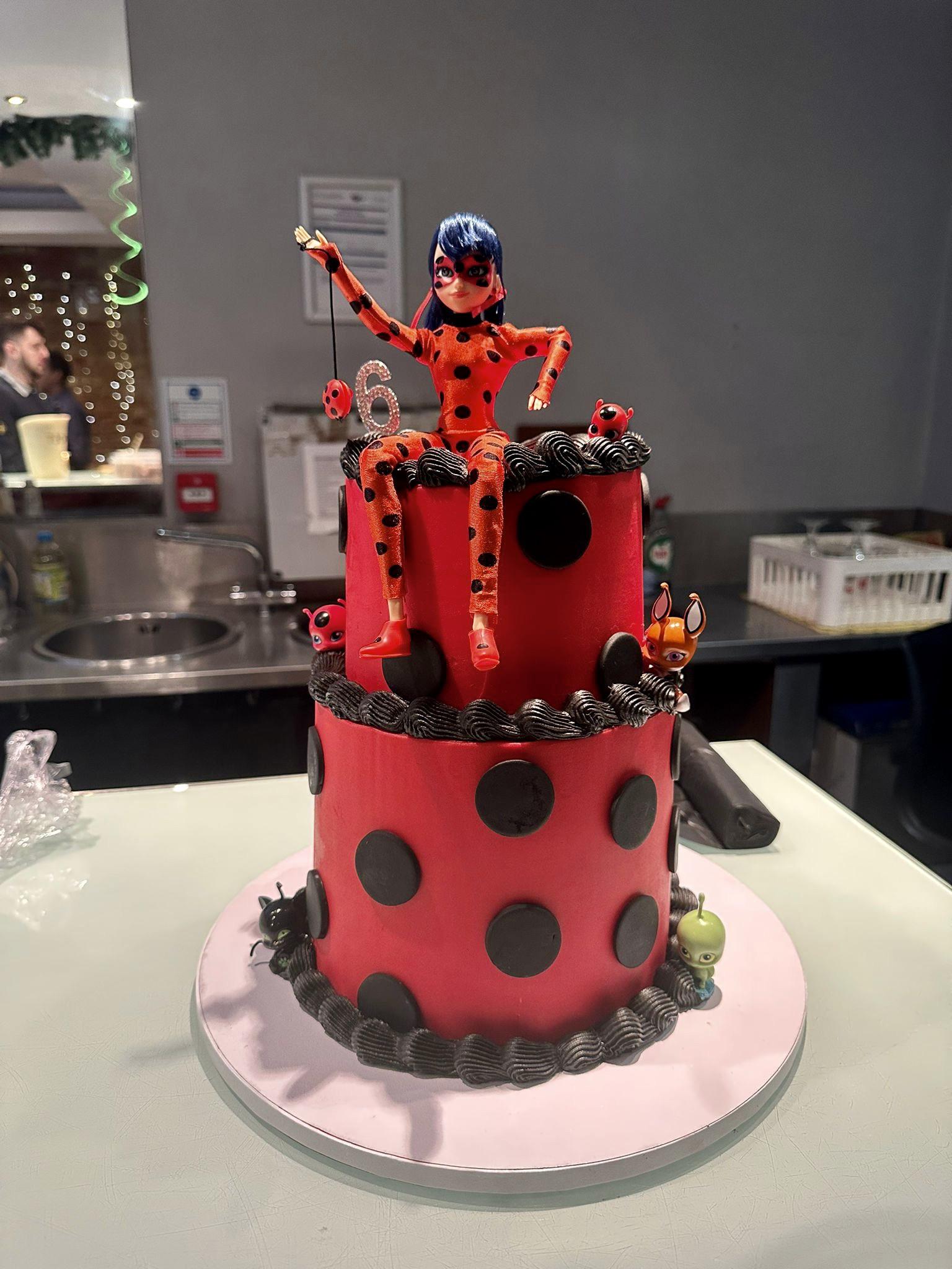 Ladybug Decorated Cake