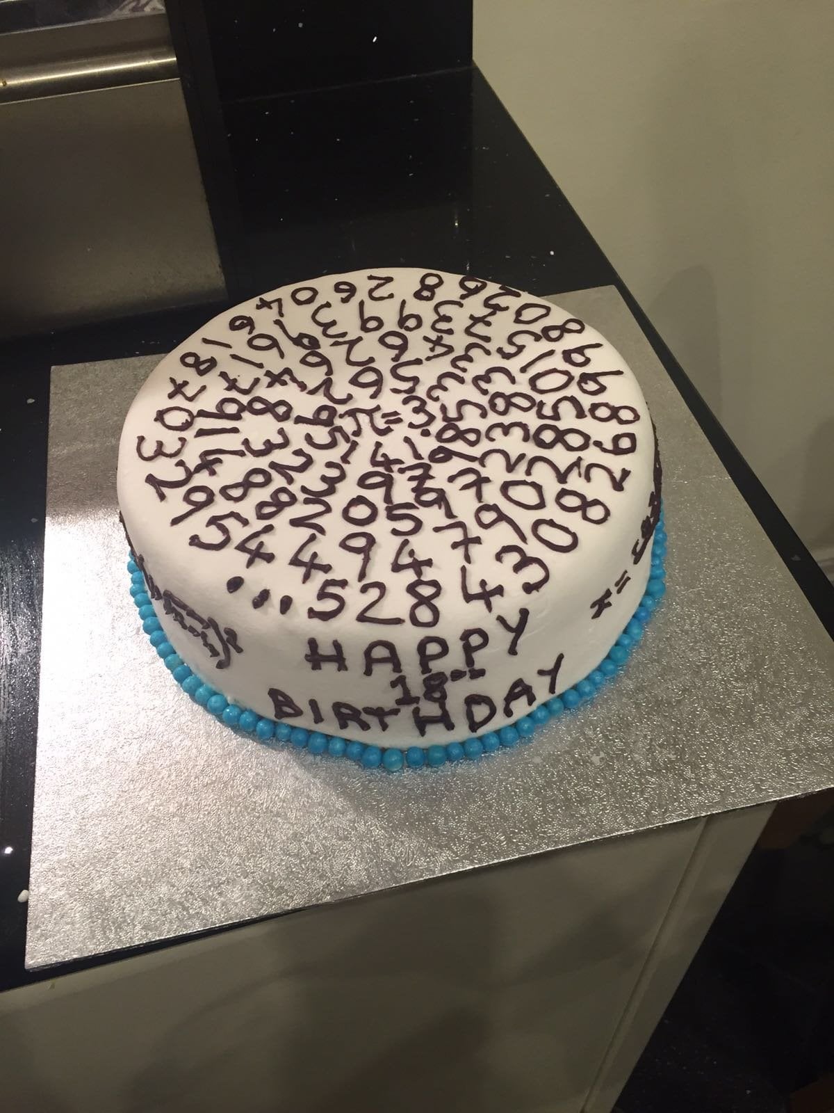 Mathematics Decorated Cake