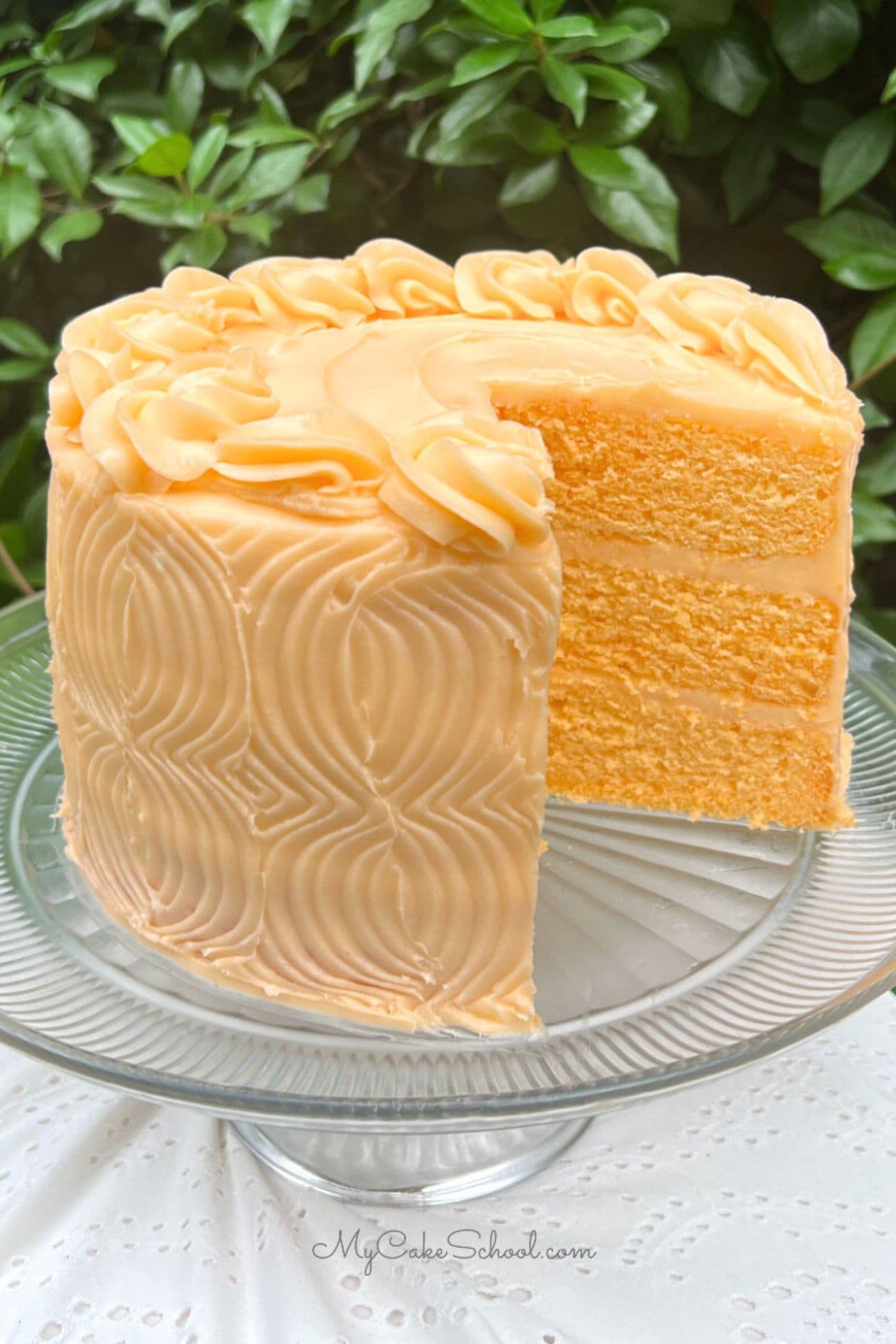 Orange Decorated Cake