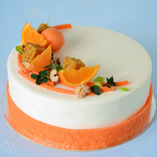 Orange Decorated Cake