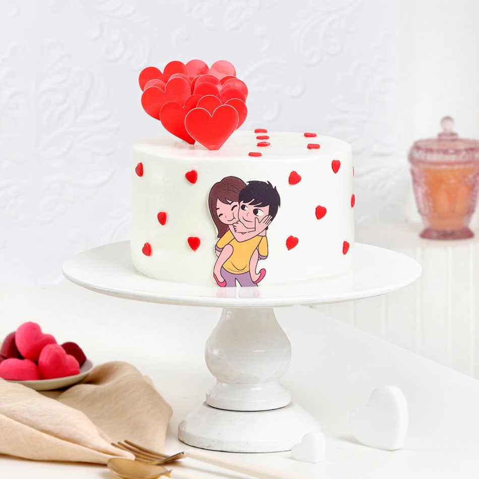 Lovely Couple Decorated Cake