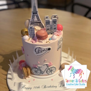 Paris decorated cake