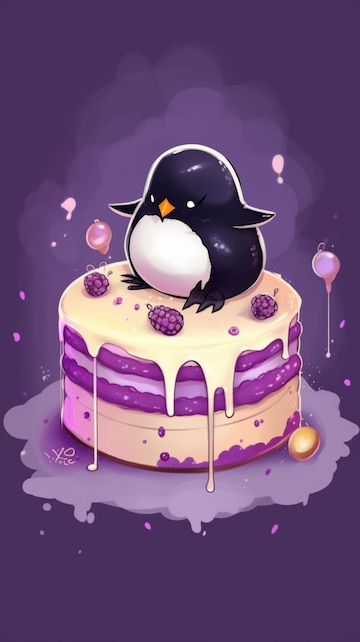 Linux Decorated Cake