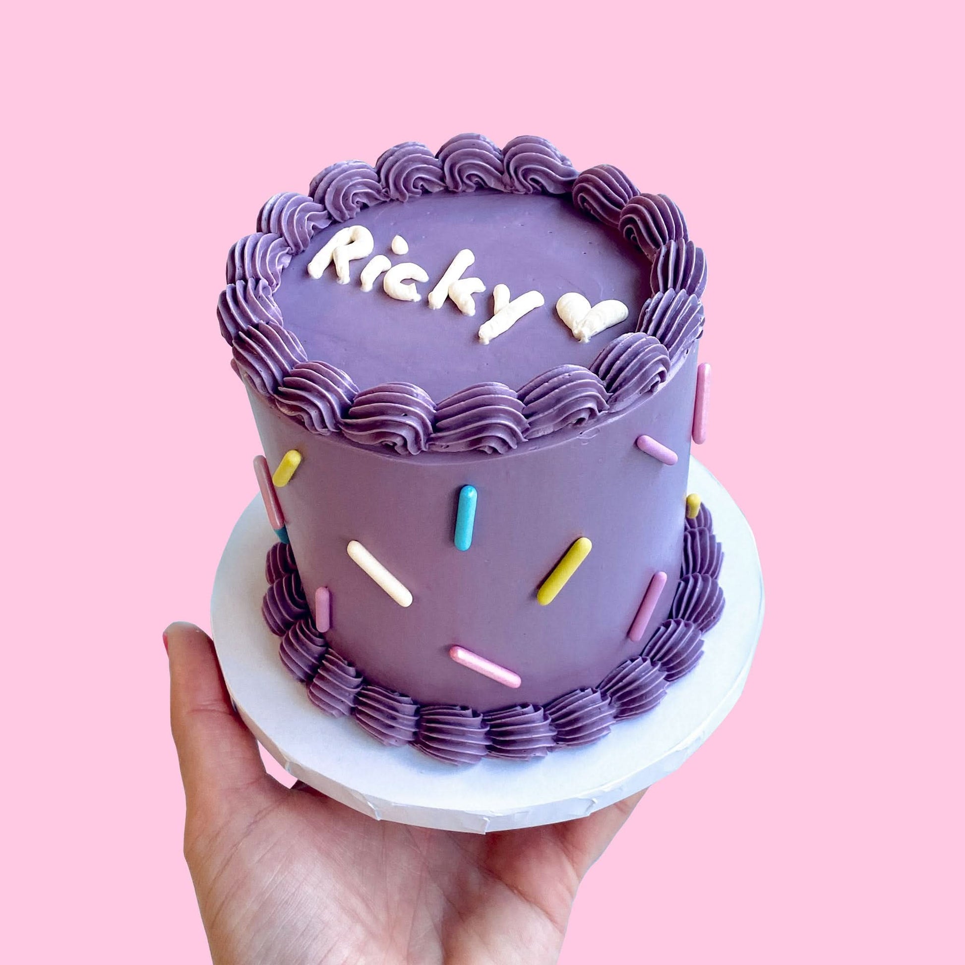 Purple Decorated Cake