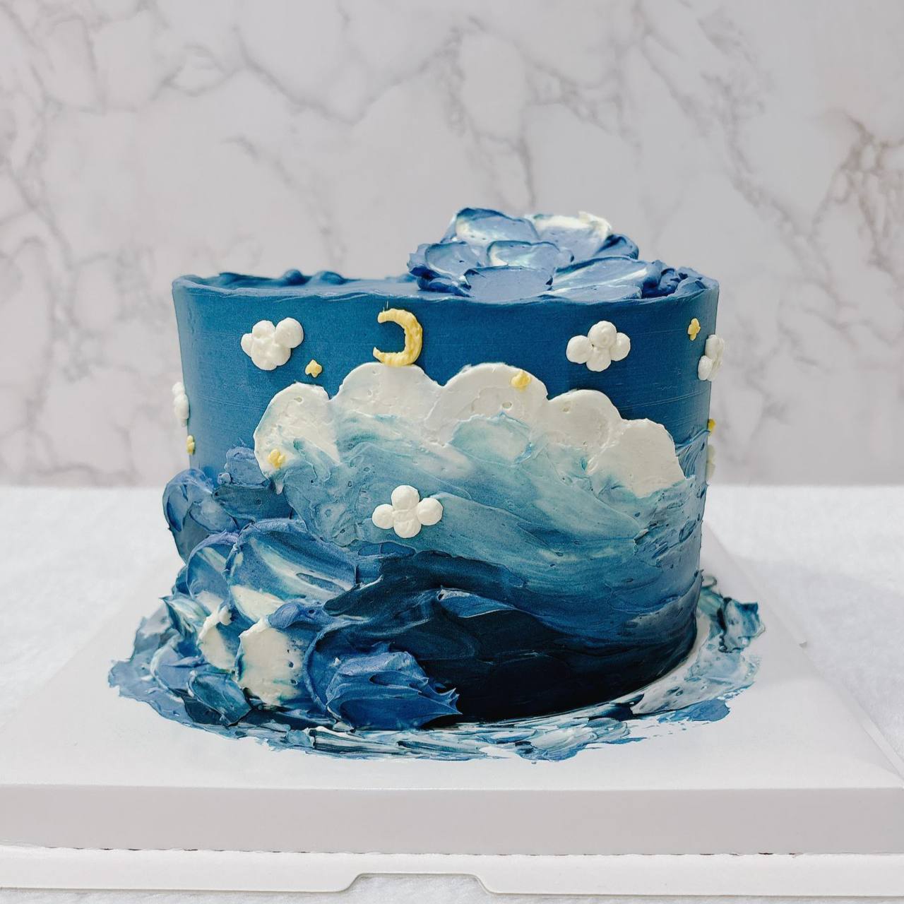 Blue Decorated Cake