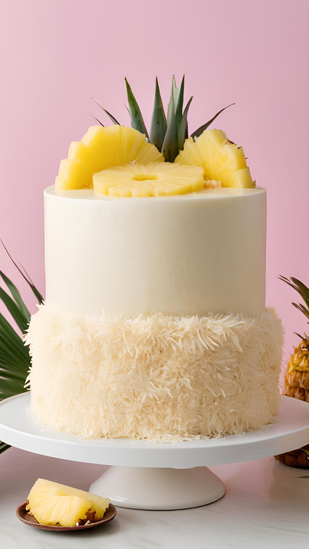 Decorated Pineapple Cake