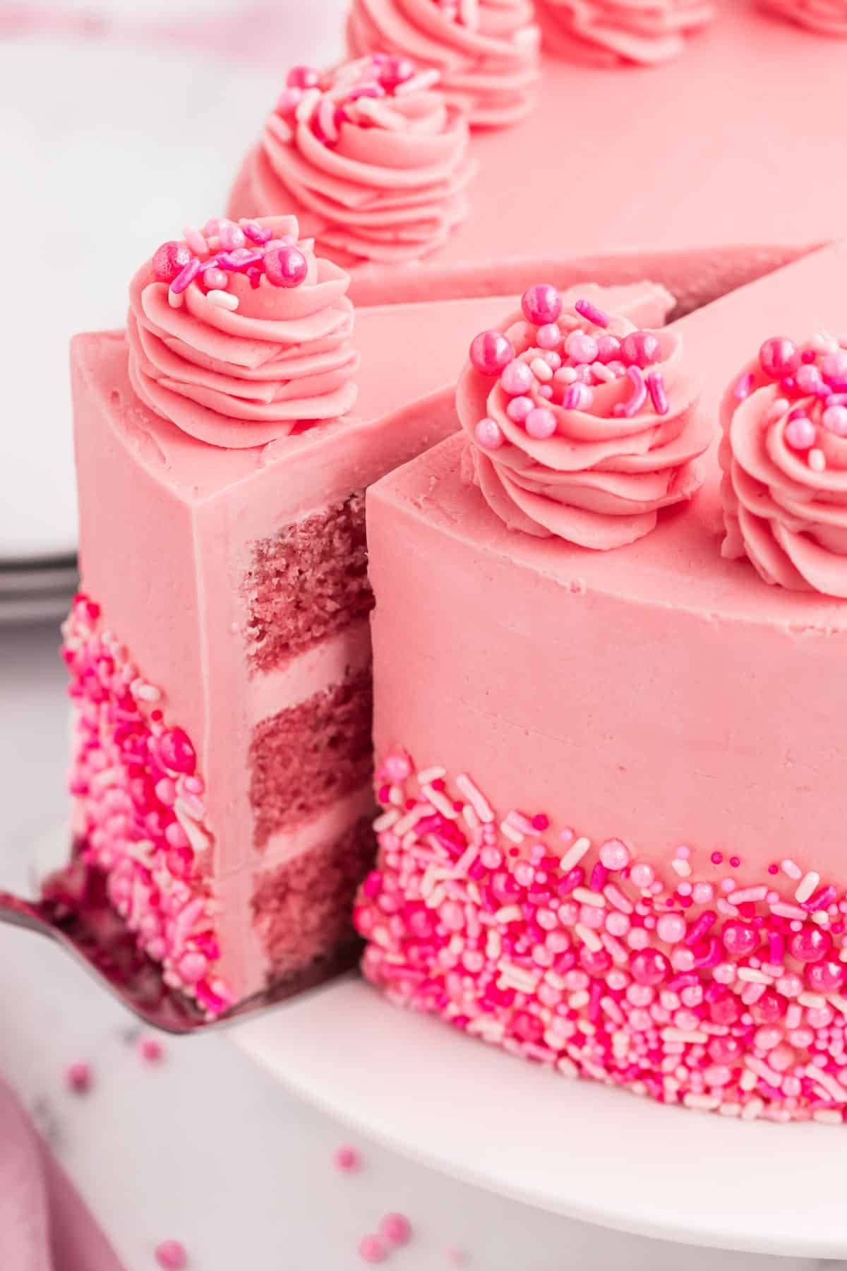 Pink Decorated Cake