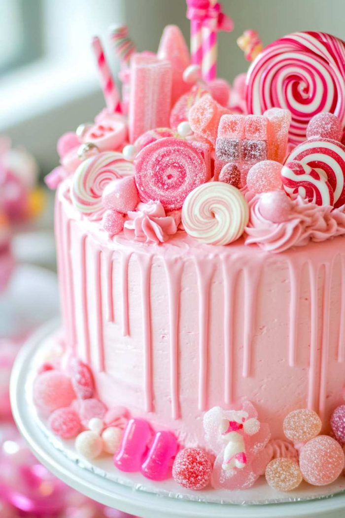 Pink Decorated Cake