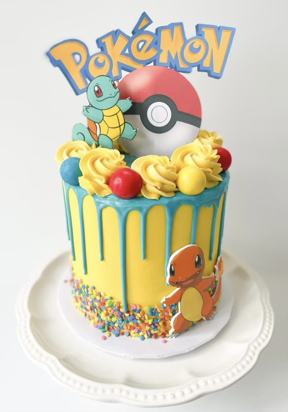 pokemon decorated cake