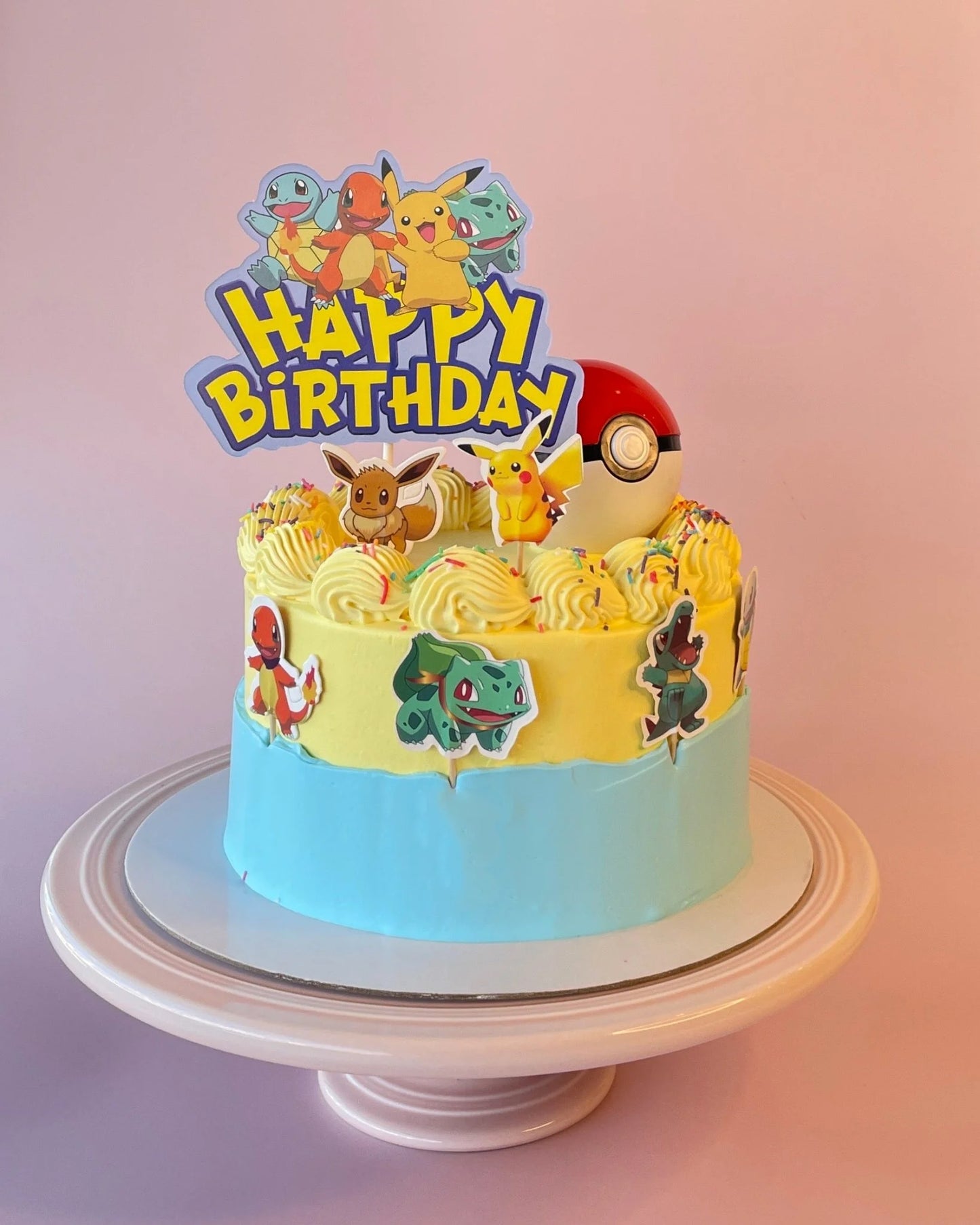 pokemon decorated cake