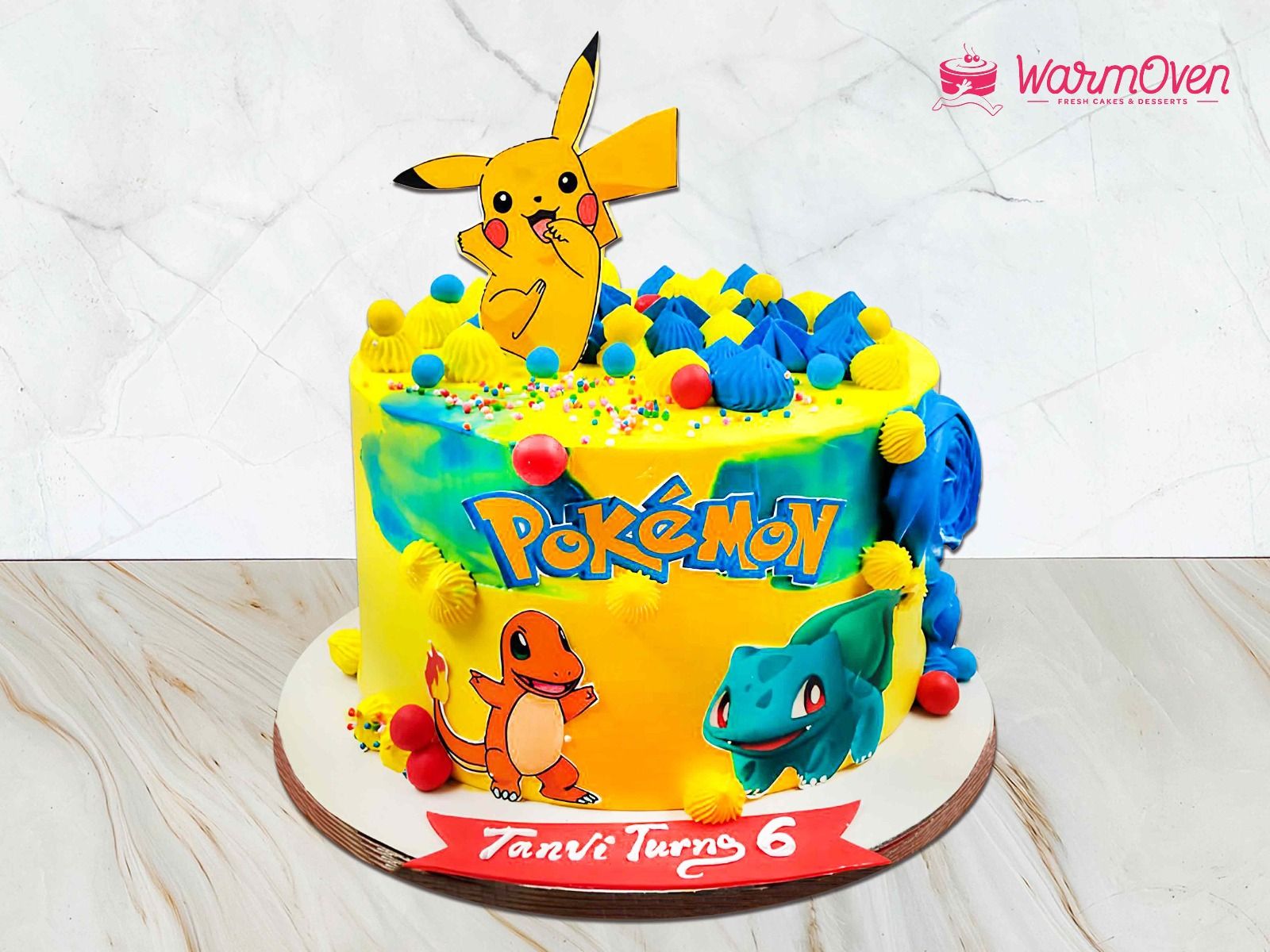 pokemon decorated cake