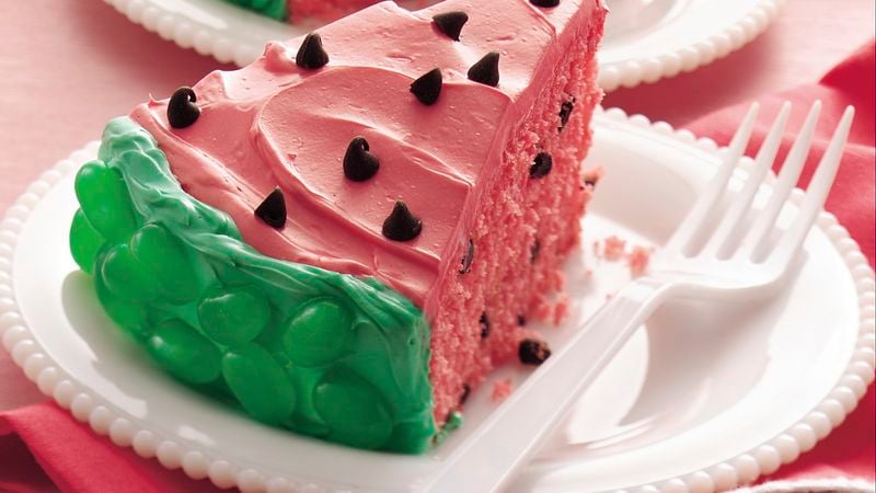 Watermelon Decorated Cake