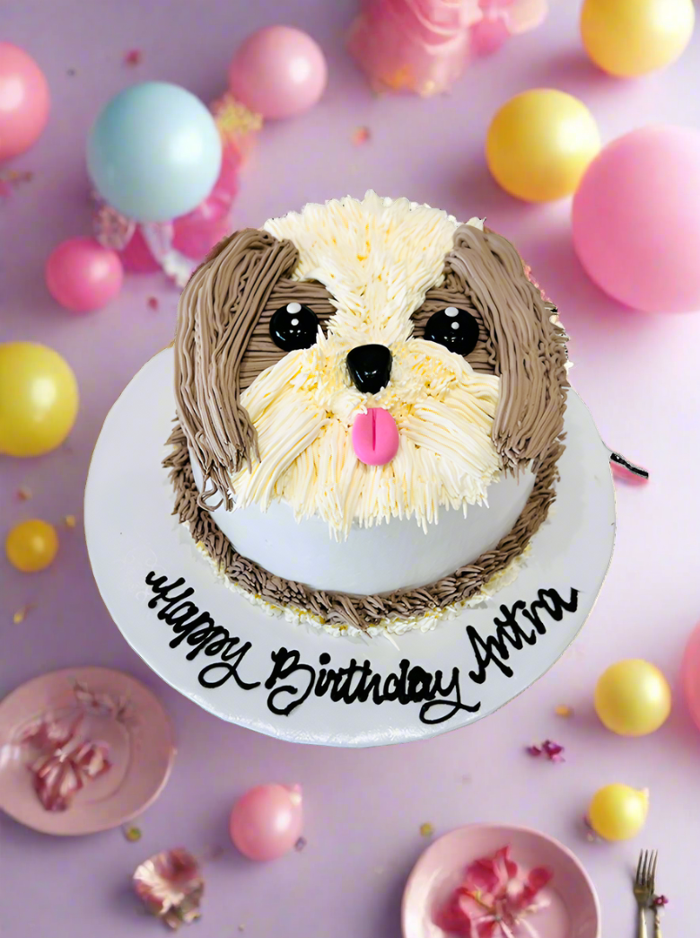 Decorated Dog Cake