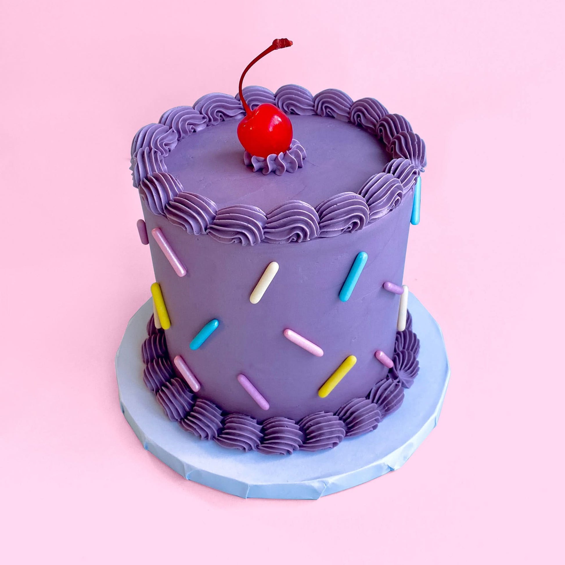 Purple Decorated Cake