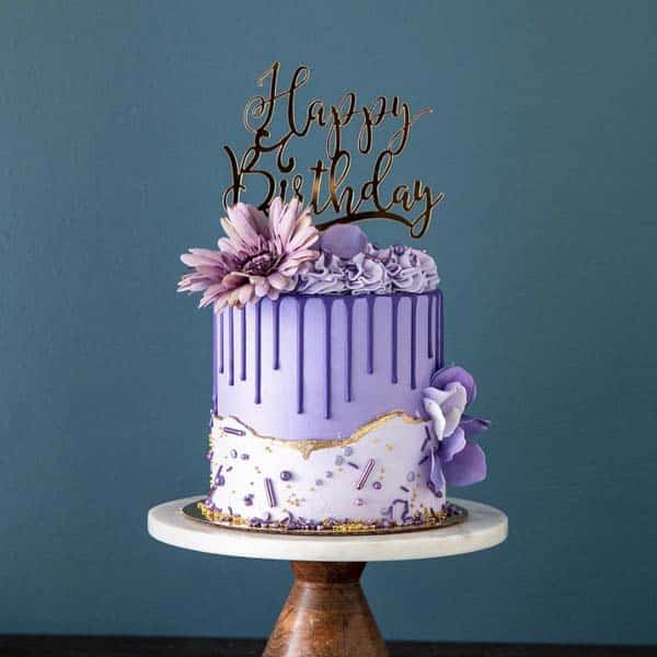 Purple Decorated Cake