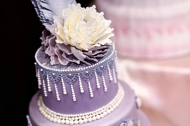 Lilac Decorated Cake